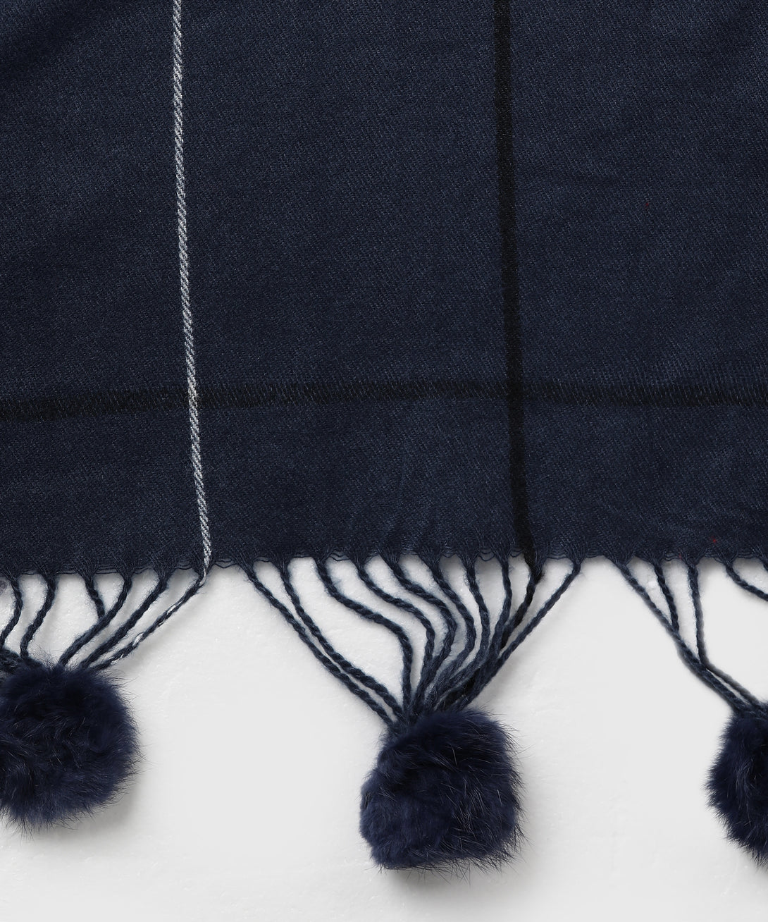 Jayri 100% Soft Woolen Women's Stole Winter Round Stoles, Black